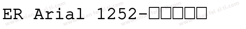 ER Arial 1252字体转换